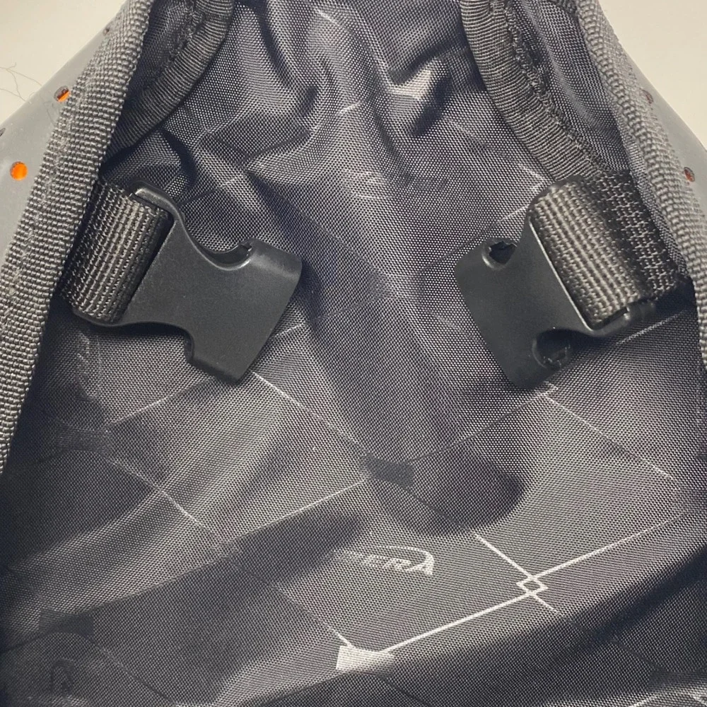 Ibera PakRak Bicycle Pannier Bag Black Orange Quick Release Commuter Bike Bag